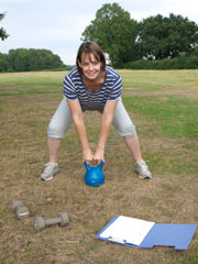 Workout using the kettle